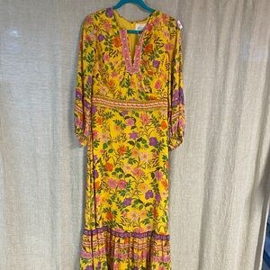 Shoshanna Multicolor Floral Long Sleeve Dress